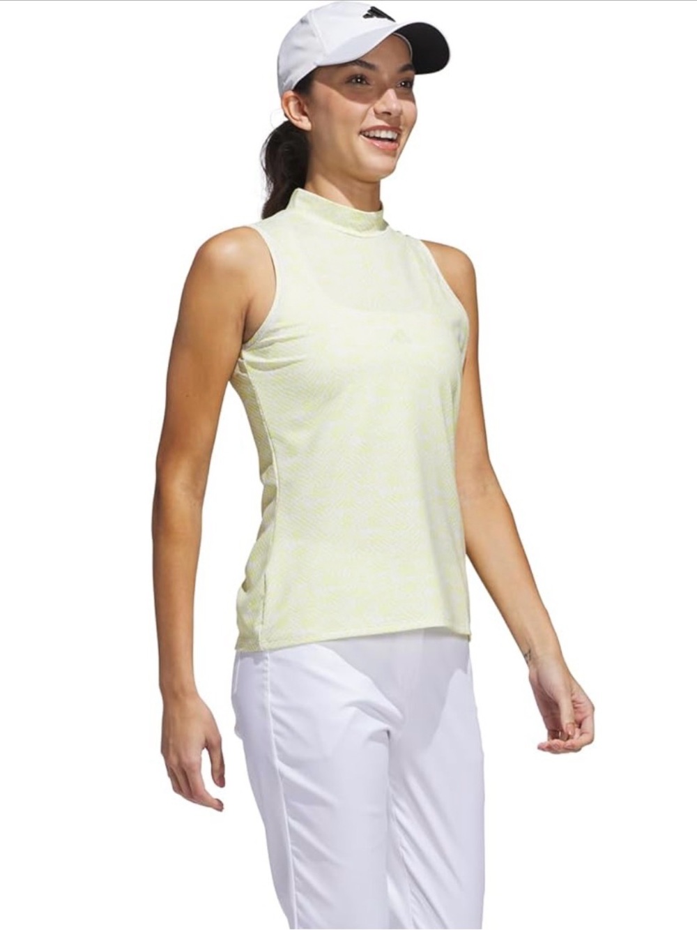 Adidas Ultimate365 Sleeveless Mock Neck Golf Top L NWT - Picture 2 of 9